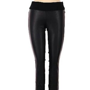Club Monaco faux black leather pants size 4